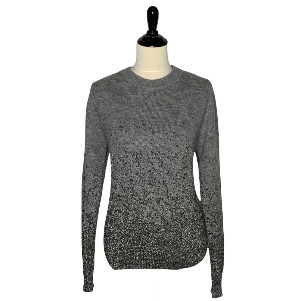 H&M Ombré Gray to Black Sparkle Sweater